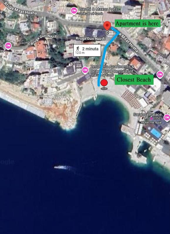 Violet Sea View Apartment Саранда Екстер'єр фото